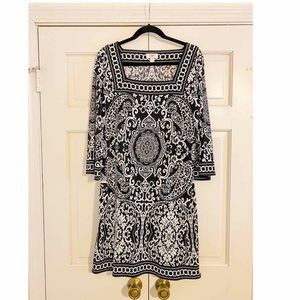 LOFT black and white dress